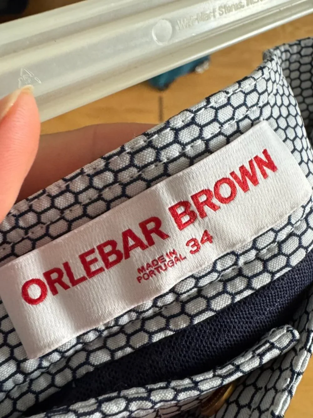 Orlebar Brown Blue + White Swim Trunks in W34
